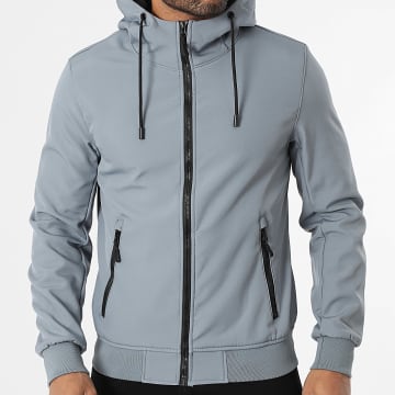 Kymaxx - Veste Capuche Zippée Gris