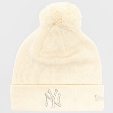New Era - Bonnet Femme Metallic Bobble NY Yankees 60691357 Beige Clair Doré