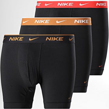 Nike - 3-pack boxers KE1007 Zwart Camel Rood