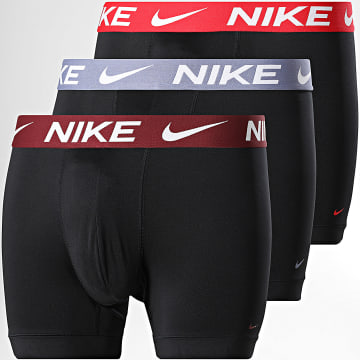 Nike - Set van 3 Dri-Fit Essential Micro Boxers KE1157 Zwart Lila Rood Bordeaux