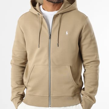 Polo Ralph Lauren - Sweat Zippé Capuche Original Player Beige