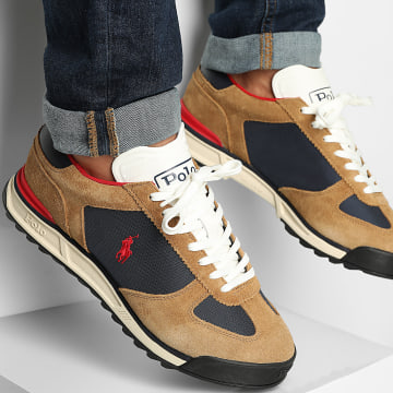 Polo Ralph Lauren - Baskets Varick Tan Navy Red
