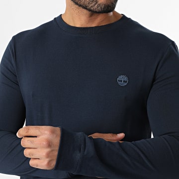 Timberland - Tee Shirt Manches Longues Slim A2BQ3 Bleu Marine