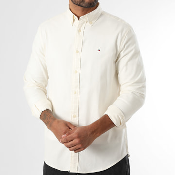 Tommy Hilfiger - Chemise Manches Longues Flex Flannel Solid 0469 Beige Clair