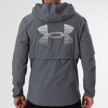 Under Armour - Veste Capuche Zippée Velociti Pro Storm 6005897 Gris Anthracite