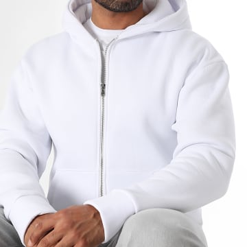 LBO - Sweat Zippé Capuche 2312 Blanc