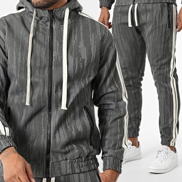 MTX - Ensemble De Survetement A Bandes 352 Gris Anthracite