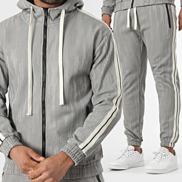 MTX - Ensemble De Survetement A Bandes 352 Gris Clair