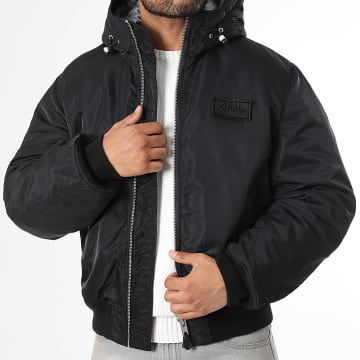 Schott NYC - MA1 Guard Hooded Zip Jacket Black - Ryses