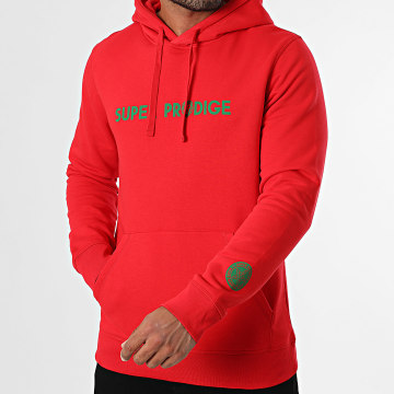 Super Prodige - Sweat Capuche Star Rouge Vert