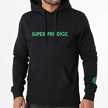 Super Prodige - Sweat Capuche Star Noir Vert
