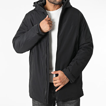 Jack And Jones - Parka Capuche Imperméable Brandon Noir