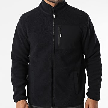 Jack And Jones - Veste Zippée Polaire Thatcher Noir