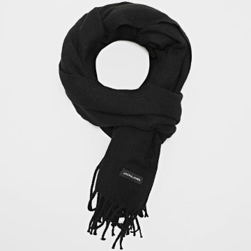 Jack And Jones - Sciarpa nera a tinta unita