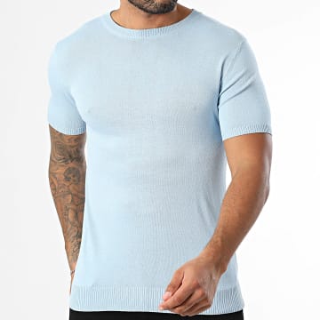 MTX - Tee Shirt Maille Fine 006 Bleu Clair