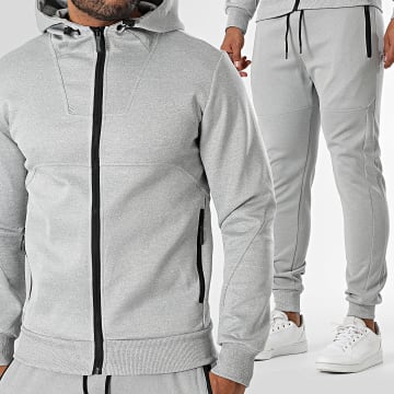 MTX - Ensemble Sweat Capuche Zippé Et Pantalon Jogging 231 Gris Chiné