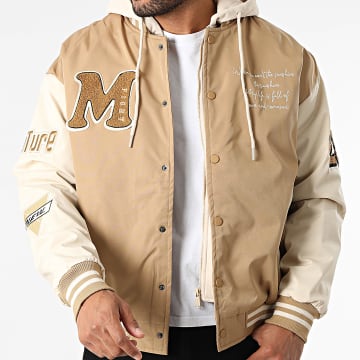 MTX - Teddyjacke mit Kapuze und Reißverschluss 212 Camel Hellbeige