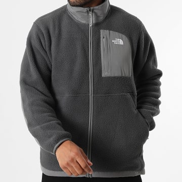 The North Face - Chaqueta polar con cremallera Yum Offpeak A8FKN Gris Carbón