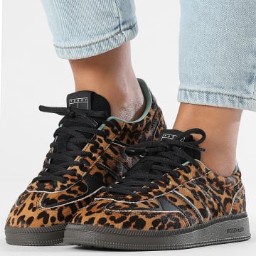 Tommy Jeans - Baskets Femme The Greenwich Edge 2904 Ivory Leopard