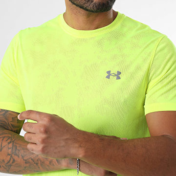 Under Armour - Tee Shirt Mesh Launch Camo 6006098 Jaune Fluo