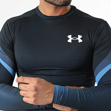 Under Armour - Tee Shirt Manches Longues Heatgear Sub Crew 6007631 Noir Bleu Dégradé