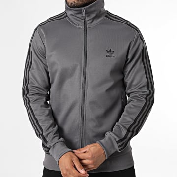 Adidas Originals - Veste Zippée A Bandes Beckenbauer JY1281 Gris Anthracite