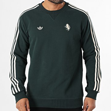 Adidas Sportswear - Felpa a girocollo Juventus Icon JM9454 Verde scuro