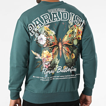 Classic Series - Sudadera con cuello redondo 095 Azul petróleo