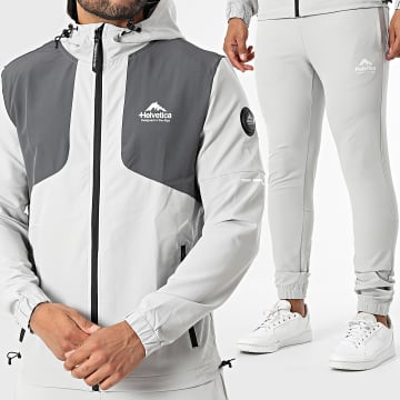 Helvetica - Chándal Swindon Gris Claro Gris Carbón
