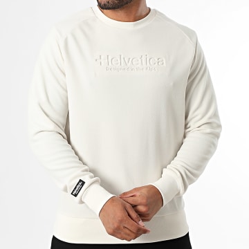 Helvetica - Polar Crewneck Sweatshirt Licht Beige