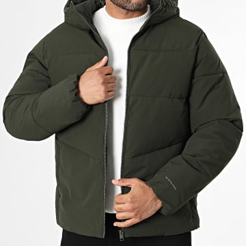 Jack And Jones - Doudoune Capuche Global Vert Kaki