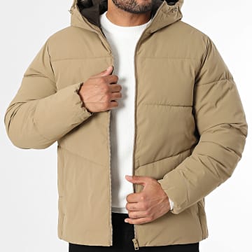 Jack And Jones - Doudoune Capuche Global Beige