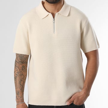 LBO - Polo Manches Courtes Texturé 2266 Beige