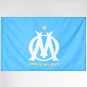 OM - OM Logo Fahne M25079 Hellblau Weiß