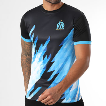 OM - Maillot Lifestyle OM M25009C Noir Bleu Clair