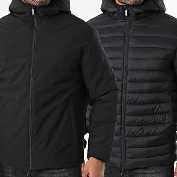 Produkt - Chaqueta Freddy Reversible con capucha y cremallera Negro