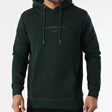 Teddy Smith - Sweat Capuche Jim 10816997D Vert Foncé