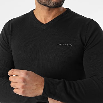 Teddy Smith - Pulser 3 V-neck sweater 11516830D Black