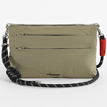 Topologie - Corda piatta da 8 mm Verde Khaki Nero Borsa e tracolla riflettenti