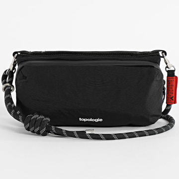 Topologie - Set borsa per bottiglie e tracolla 8 mm corda nera riflettente