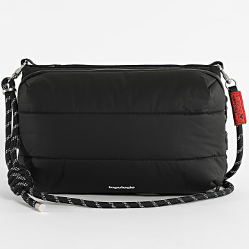 Topologie - Set borsa per bottiglie e cinghia grande 8 mm corda nera riflettente