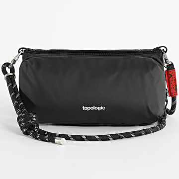 Topologie - Set borsa per bottiglie e tracolla 8 mm corda nera riflettente