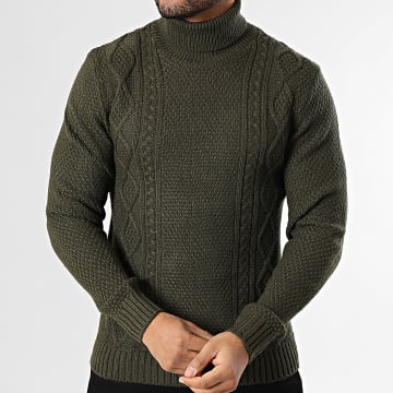 JJREBEL - Jersey Cuello Alto Josh Verde Caqui