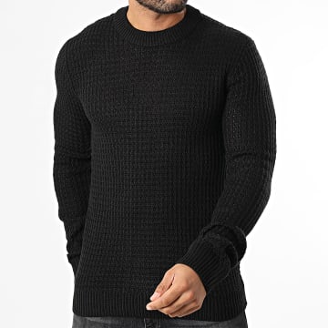 JJREBEL - Frame Mesh Sweater Negro