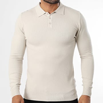 KZR - Polo a maniche lunghe 052 Beige
