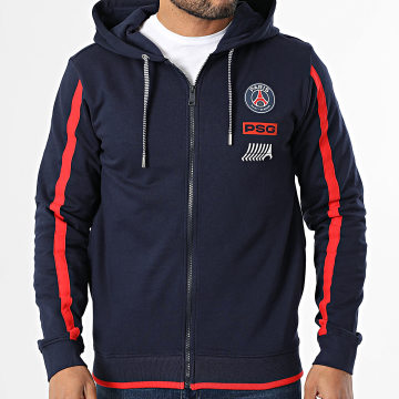 PSG - PSG Felpa con cappuccio con zip P25121 blu navy