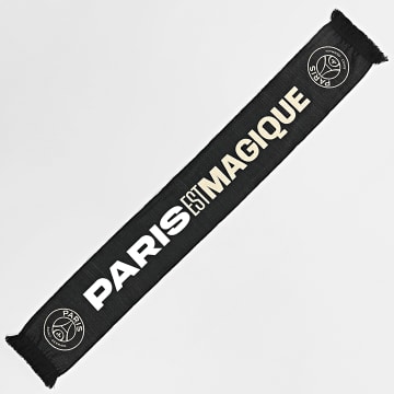 PSG - Sciarpa PSG P25214 Nero Bianco Oro