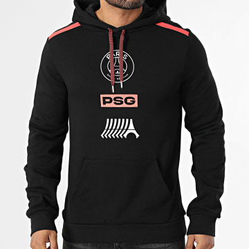 PSG - Felpa con cappuccio PSG P25120 Nero
