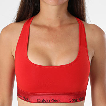 Calvin Klein - Bralette sfoderata da donna 8547 Rosso
