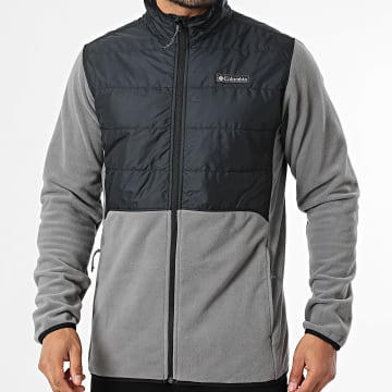 Columbia - Giacca in pile Basin Butte Polar 2101761 Nero Grigio